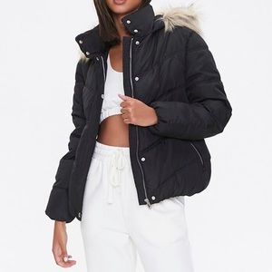 Gap Black Detachable Hood Winter Puffer Snow Jacket Size M